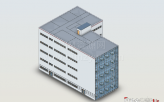 6层企业办公楼BIM模型Revit模型下载,包含CAD图纸