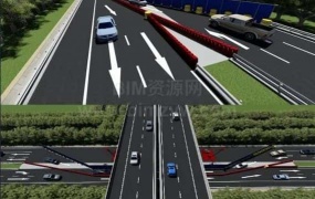 高速公路改扩建BIM技术应用——LOD300+高速公路改扩建Revit全线模型!