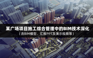 【BIM项目实施全套成果文件】某广场项目施工综合管理中的BIM技术深化应用总结(含BIM模型、汇报PPT及演示视频等)