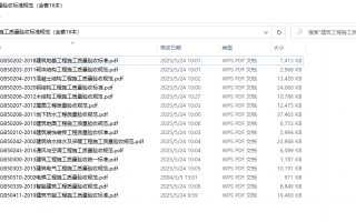 GB50202-2018《建筑地基工程施工质量验收标准》、GB50203砌体结构、GB50204混凝土结构、GB50205钢结构、GB50206木结构等施工质量验收标准规范(全套16本)