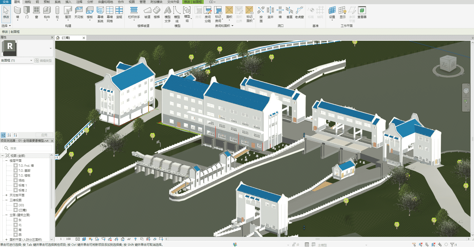 【水利BIM】中山市阜沙镇鸦雀尾水利枢纽工程设计阶段全套BIM模型(泵房、水闸、防洪闸、船闸、值班房等)