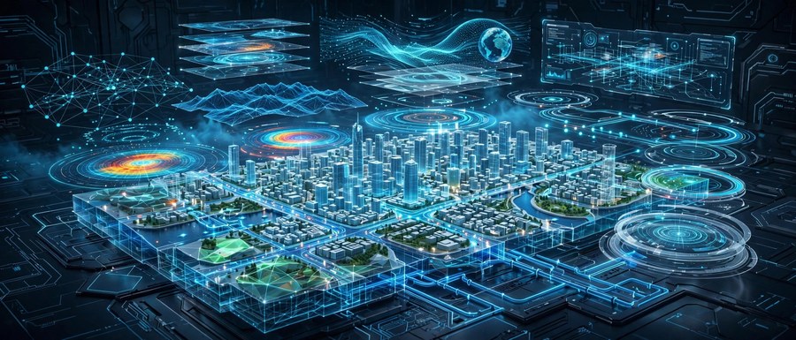 城市级数字孪生CIM平台概念图
