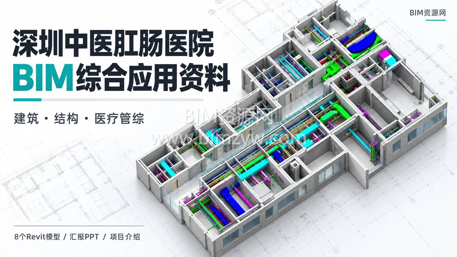 深圳中医肛肠医院BIM资料下载：8个Revit模型、57页PPT及配套图纸