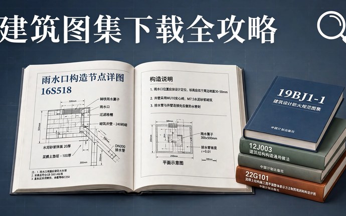 建筑图集免费下载全攻略:16S518、19BJ1-1、12J003这些常用图集去哪找