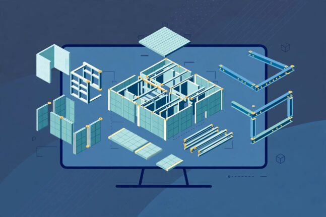装配式建筑BIM模型示意图